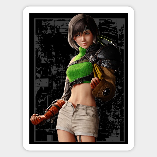 Yuffie Magnet by wenderinf